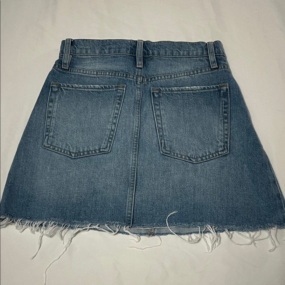 Frame Vista Grind Le High & Tight Denim Mini Skirt - Picture 2 of 4